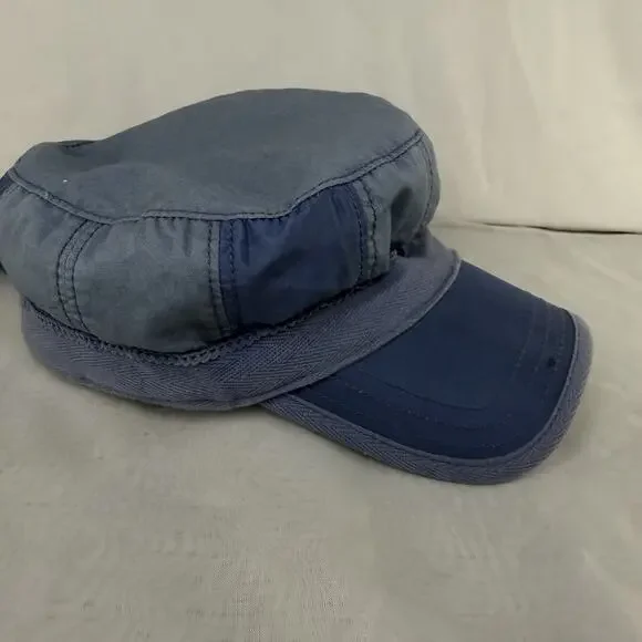Vintage Juicy Couture Cadet Style Flat Cap Blue 100% Cotton - Picture 5 of 11